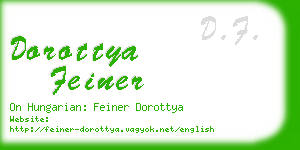 dorottya feiner business card